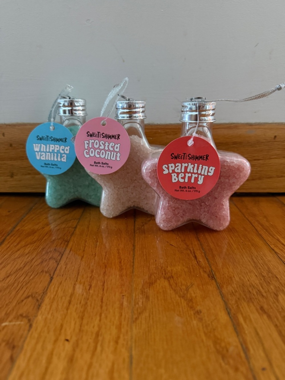 Ulta Beauty Sweet Shimmer Star Bath Salts Trio - Pink, Blue, Cream